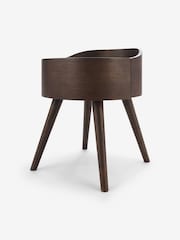 MADE.COM Dark Stain Oak Odie 1 Drawer Bedside Table - Image 2 of 2