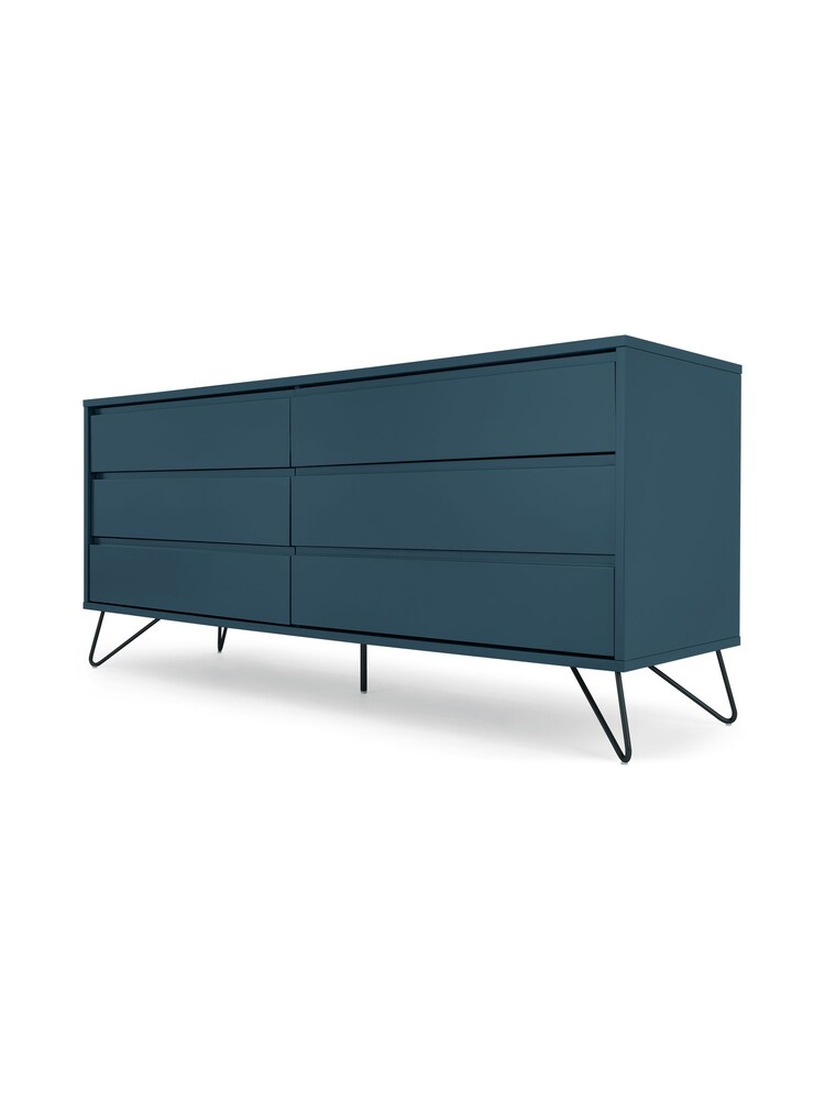 MADE.COM Blue Wide Elona Chest of Drawers - Image 1 of 5