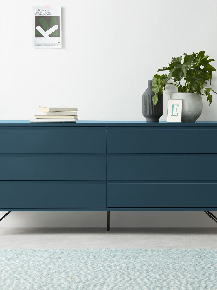 MADE.COM Blue Wide Elona Chest of Drawers - Image 2 of 5