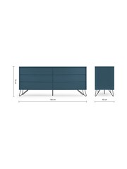 MADE.COM Blue Wide Elona Chest of Drawers - Image 5 of 5