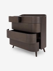 MADE.COM Dark Stain Oak Odie 5 Drawer Chest of Drawers - Image 3 of 4