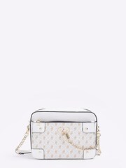 River Island White Padlock Chain Boxy Bag - Image 1 of 5