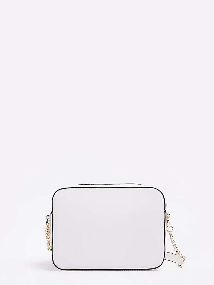 River Island White Padlock Chain Boxy Bag - Image 2 of 5