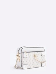 River Island White Padlock Chain Boxy Bag - Image 3 of 5