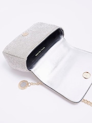 River Island Silver Heatseal Charm Shoulder Bag - Image 4 of 5