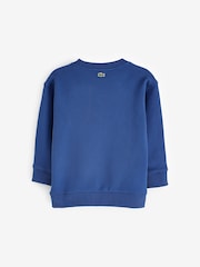 Lacoste Blue Croc Effect Originals Children Sweatshirt - Image 2 of 3