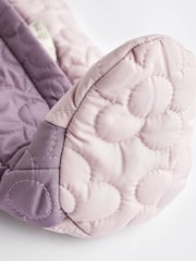 Lilac Purple Colourblock Baby All In One Pramsuit (0mths-2yrs) - Image 8 of 8