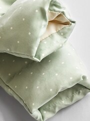 Sage Green Spot Padded Baby Jacket With Hood (0mths-2yrs) - Image 4 of 7
