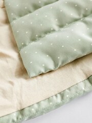 Sage Green Spot Padded Baby Jacket With Hood (0mths-2yrs) - Image 6 of 7
