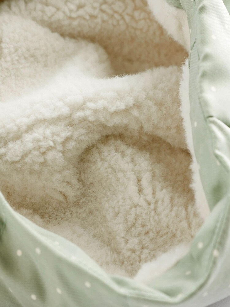 Sage Green Spot Padded Baby Jacket With Hood (0mths-2yrs) - Image 7 of 7