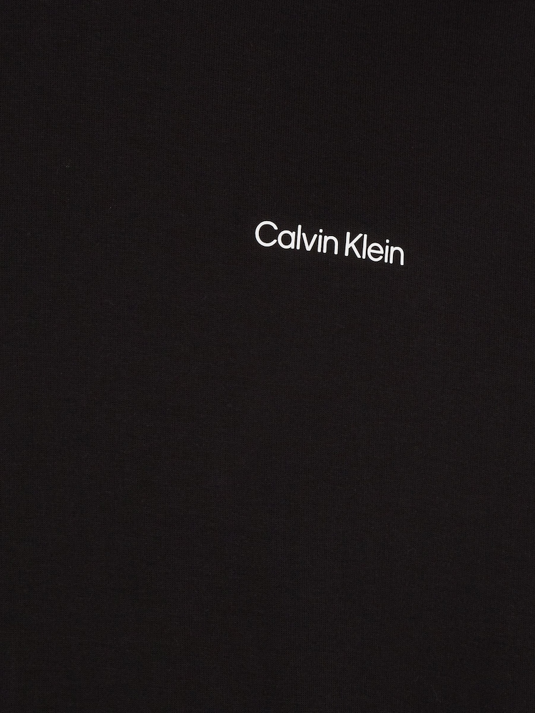 Calvin Klein Black Micro Logo Hoodie - Image 6 of 6