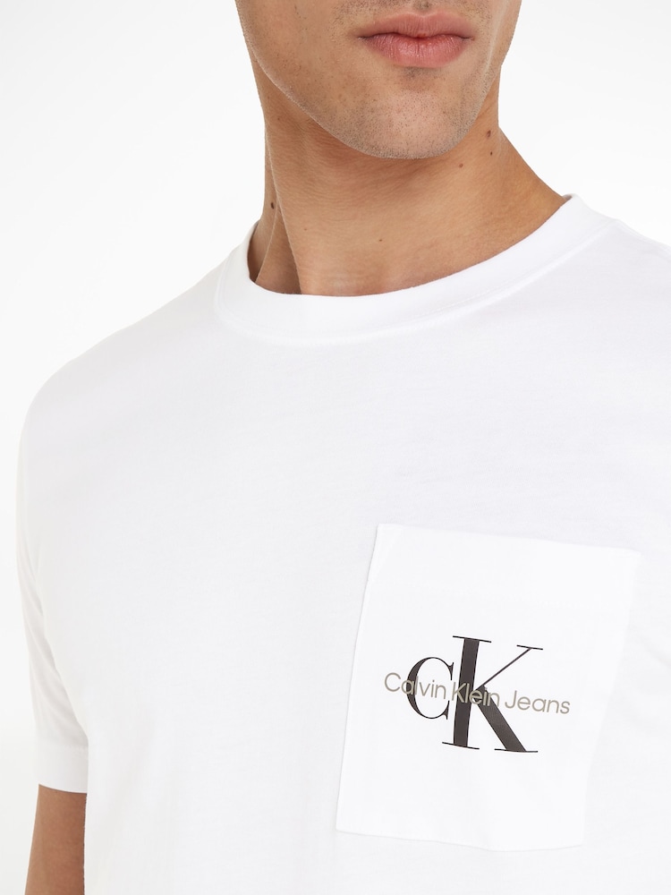 Buy Calvin Klein Jeans Logo Pocket Slim T-Shirt from the Next UK