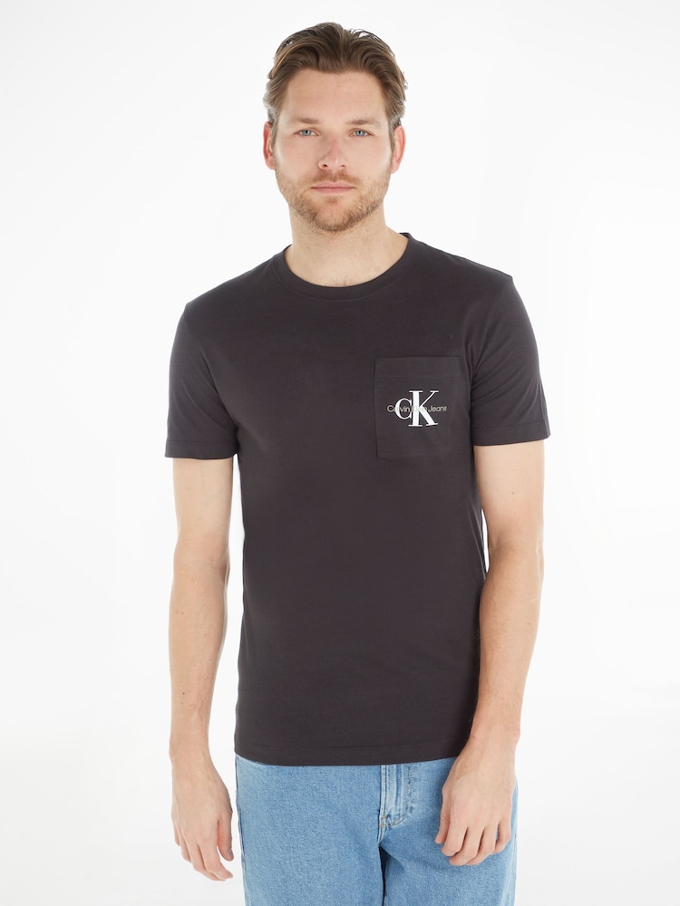 Calvin Klein Jeans Logo Pocket Slim T-Shirt - Image 1 of 6
