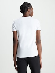 Calvin Klein White Slim Essential T-Shirt - Image 2 of 6