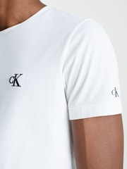 Calvin Klein White Slim Essential T-Shirt - Image 4 of 6