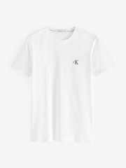 Calvin Klein White Slim Essential T-Shirt - Image 5 of 6