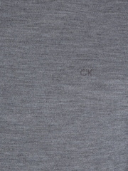 Calvin Klein Grey Superior Wool Crew Neck Sweater - Image 7 of 7