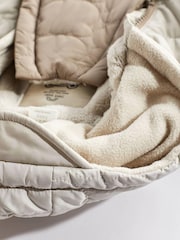 Grey/Mink Brown Colourblock Baby All-In-One Pramsuit (0mths-2yrs) - Image 4 of 8