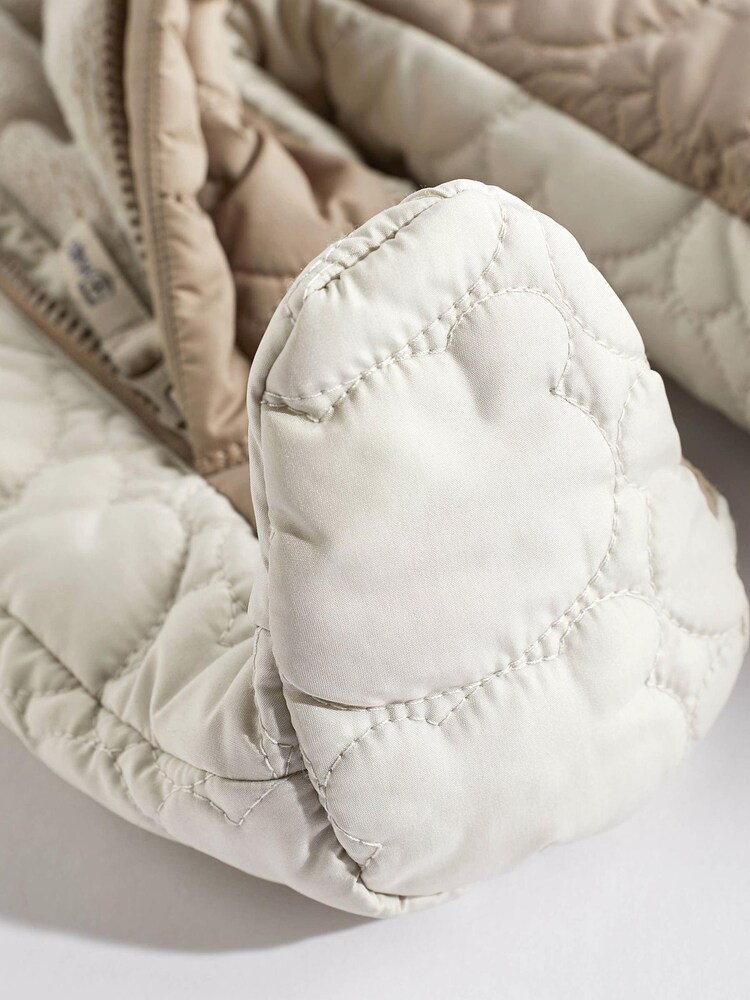 Grey/Mink Brown Colourblock Baby All-In-One Pramsuit (0mths-2yrs) - Image 6 of 8