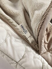 Grey/Mink Brown Colourblock Baby All-In-One Pramsuit (0mths-2yrs) - Image 7 of 8