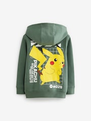 Khaki Green Pokémon License Hoodie (4-16yrs) - Image 4 of 5