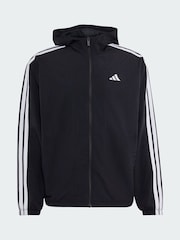 سترة منسوجة مقاومة للرياح تصميم 3 خطوط من adidas Essentials - صورة 4 من 4
