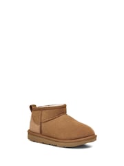 UGG Grey Chrome Classic Ultra Mini Boots - Image 2 of 4