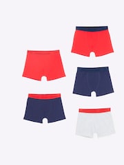 River Island Jungen 100% Baumwolle Boxer 5 Pack - Bild 5 von 7