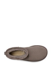 UGG Grey Classic Mini Platform Boots - Image 5 of 6