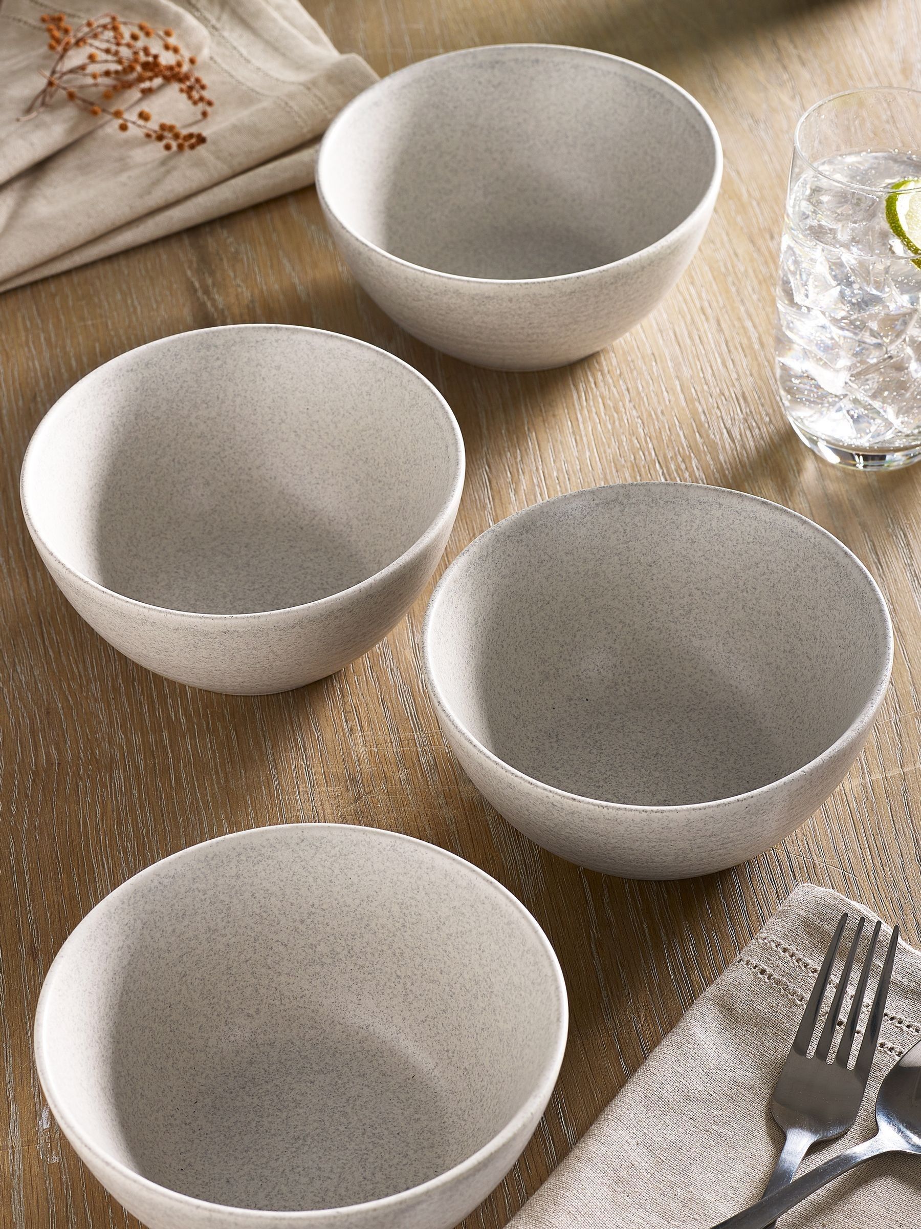 Buy Stone Kya Dinnerware Set of 4 Bowls from the Next UK online shop