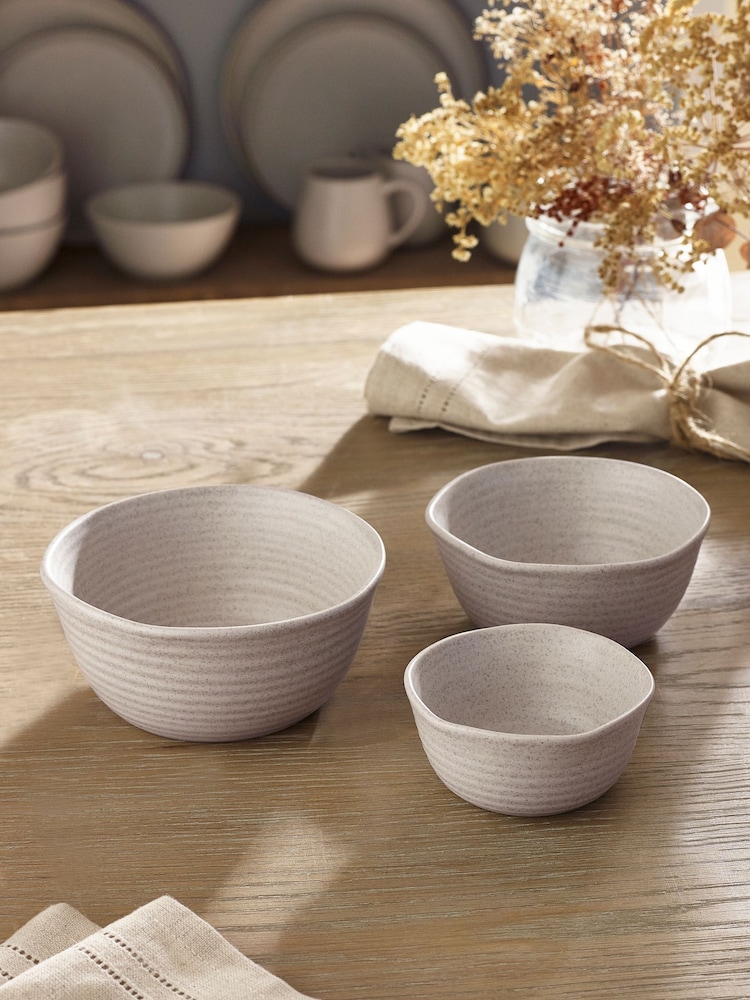 Set of 3 Natural Kya Stone Nibble and Dip Bowls - Image 2 of 4 Set of 3 Natural Kya Stone Nibble and Dip Bowls - Image 2 of 4
