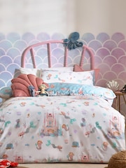 Multi Mermaid Print Duvet Cover and Pillowcase Set - Image 1 of 12