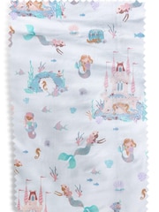 Multi Mermaid Print Duvet Cover and Pillowcase Set - Image 11 of 12