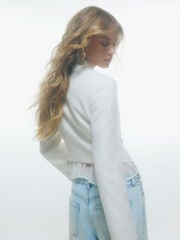 River Island White Asymmetric Military Jacket - Image 3 of 4