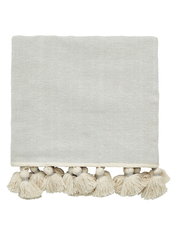 Morris & Co Silver Pure Torshavn Throw - Image 4 of 4