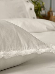 Morris & Co. White Pure Linen Cotton Bed Cushion - Image 2 of 5