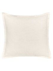 Morris & Co White Pure Linen Cotton Bed Square Pillowcase - Image 4 of 4