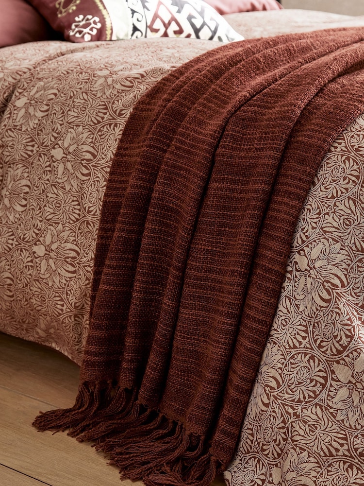 Morris & Co Red Crown Imperial Throw - Image 2 of 4
