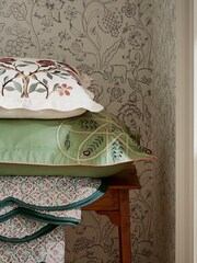 Morris & Co Green Brophy Embroidery Throw - Image 3 of 4