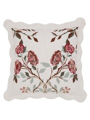Morris & Co. Green Brophy Embroidery Cushion - Image 4 of 4
