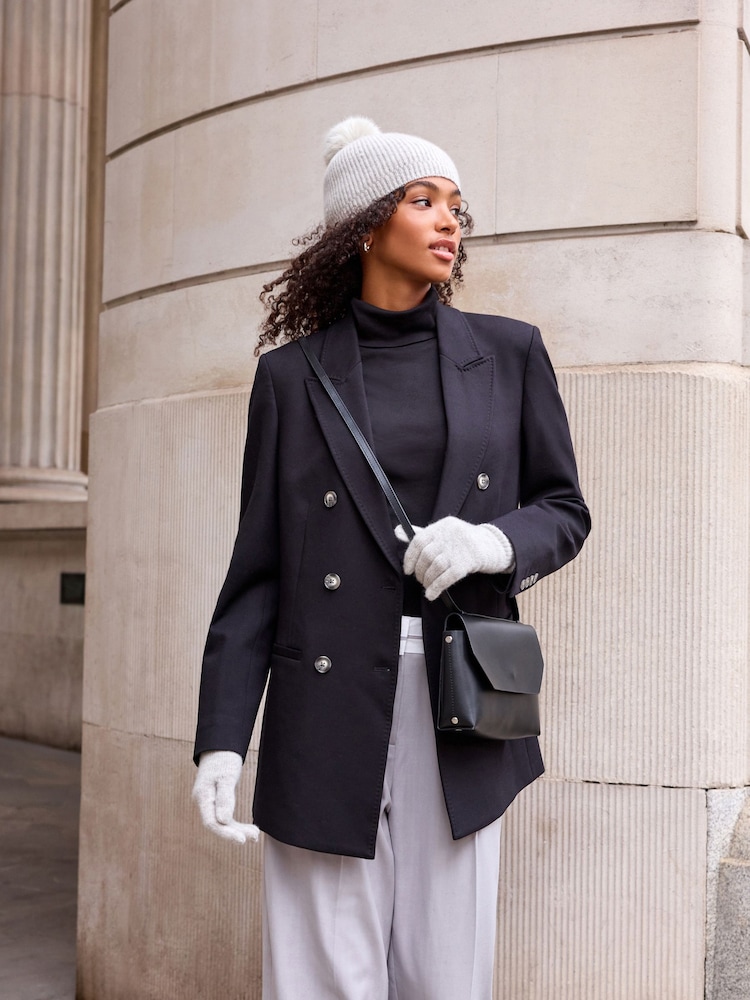Grey Collection Luxe 30% Cashmere Pom Hat - Image 2 of 5