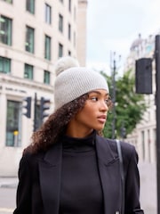 Grey Collection Luxe 30% Cashmere Pom Hat - Image 4 of 5