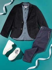 Baker by Ted Baker Black Velvet Suit Jacket - Image 11 of 11