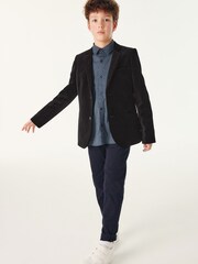 Baker by Ted Baker Black Velvet Suit Jacket - Image 2 of 11
