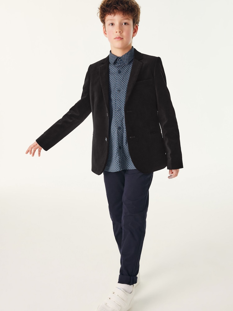 Baker by Ted Baker Black Velvet Suit Jacket - Image 2 of 11