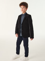 Baker by Ted Baker Black Velvet Suit Jacket - Image 4 of 11