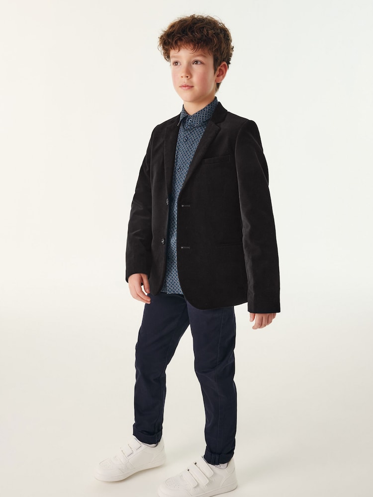 Baker by Ted Baker Black Velvet Suit Jacket - Image 4 of 11
