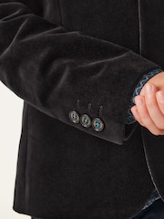 Baker by Ted Baker Black Velvet Suit Jacket - Image 5 of 11