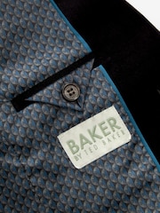 Baker by Ted Baker Black Velvet Suit Jacket - Image 9 of 11