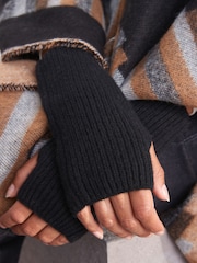 Black Collection Luxe 30% Cashmere Handwarmer Gloves - Image 3 of 4